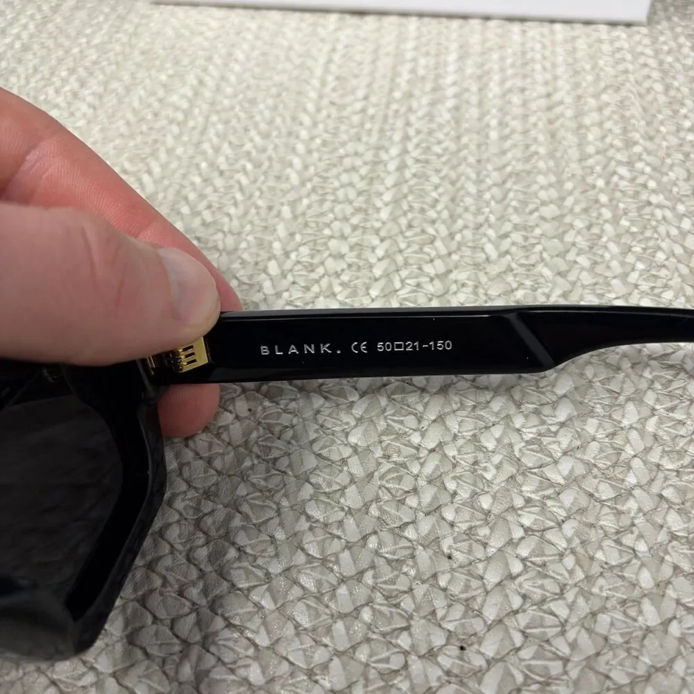 NEW Blank Sunglasses A.R.T. Midnight Black Hexagonal